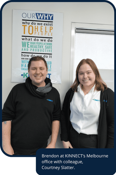 Brendon Carter & Courtney Slatter at the Melbourne Office